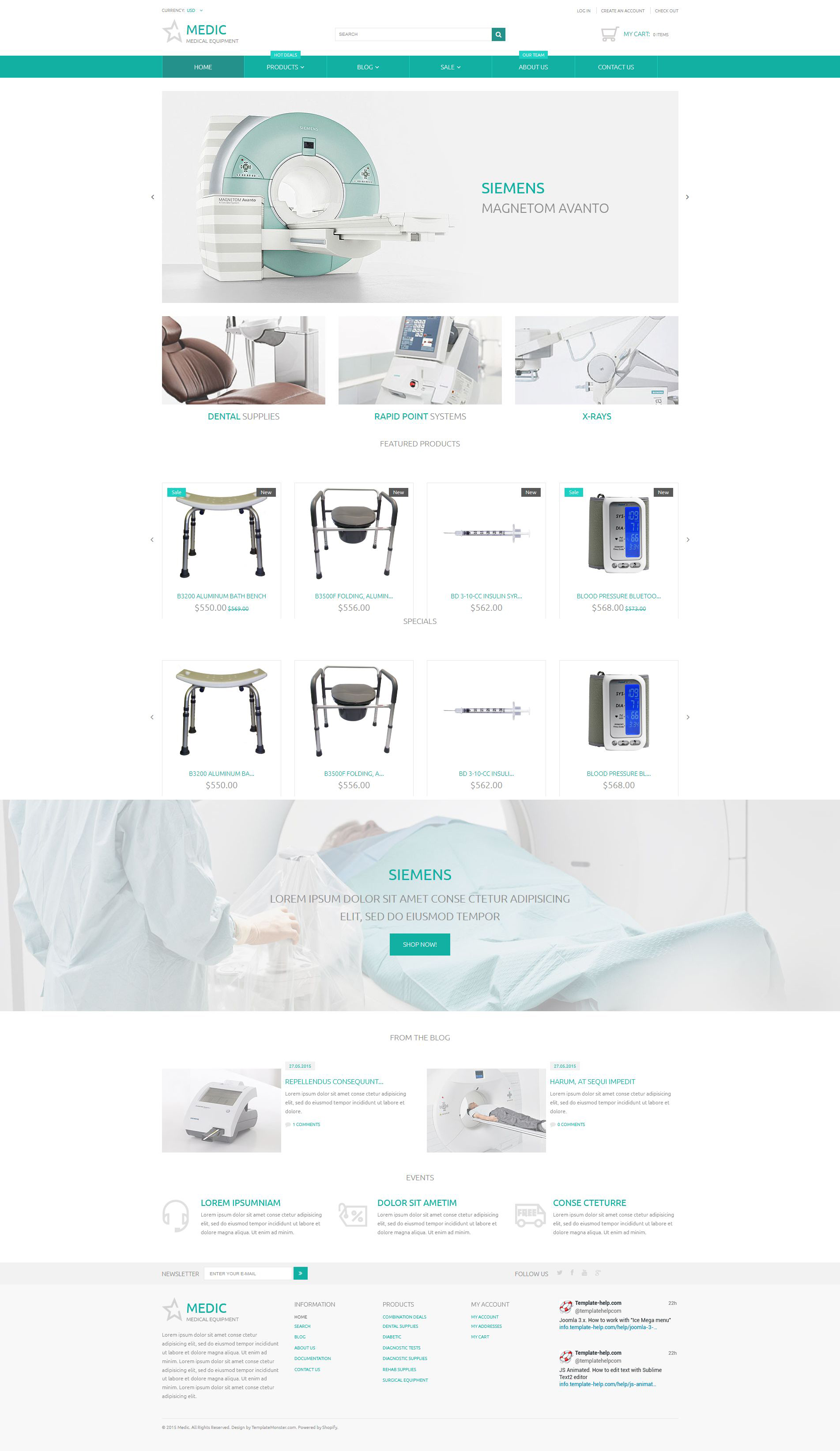 Medical Equipment Template Responsive Shopify Theme