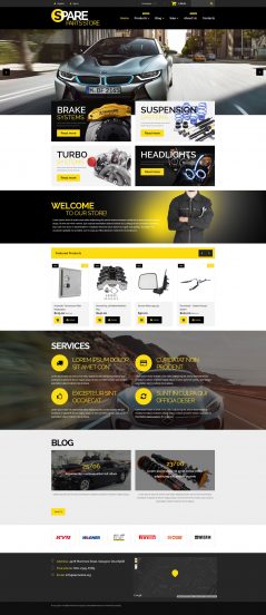 Auto Parts Template Responsive Shopify Theme