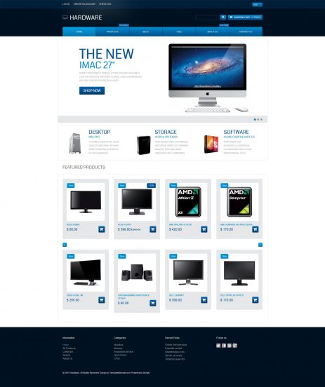 Computer Store Template Responsive Shopify Theme