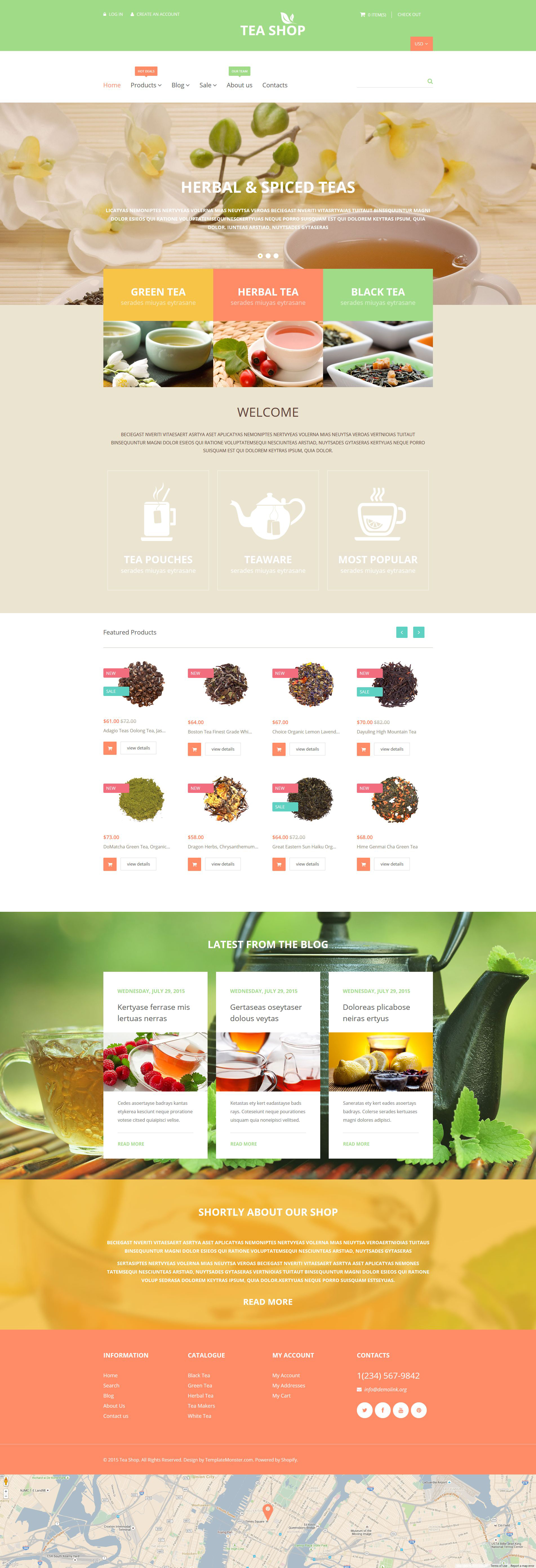 Tea Shop Shopify Theme