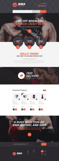 MMA Shopify Theme