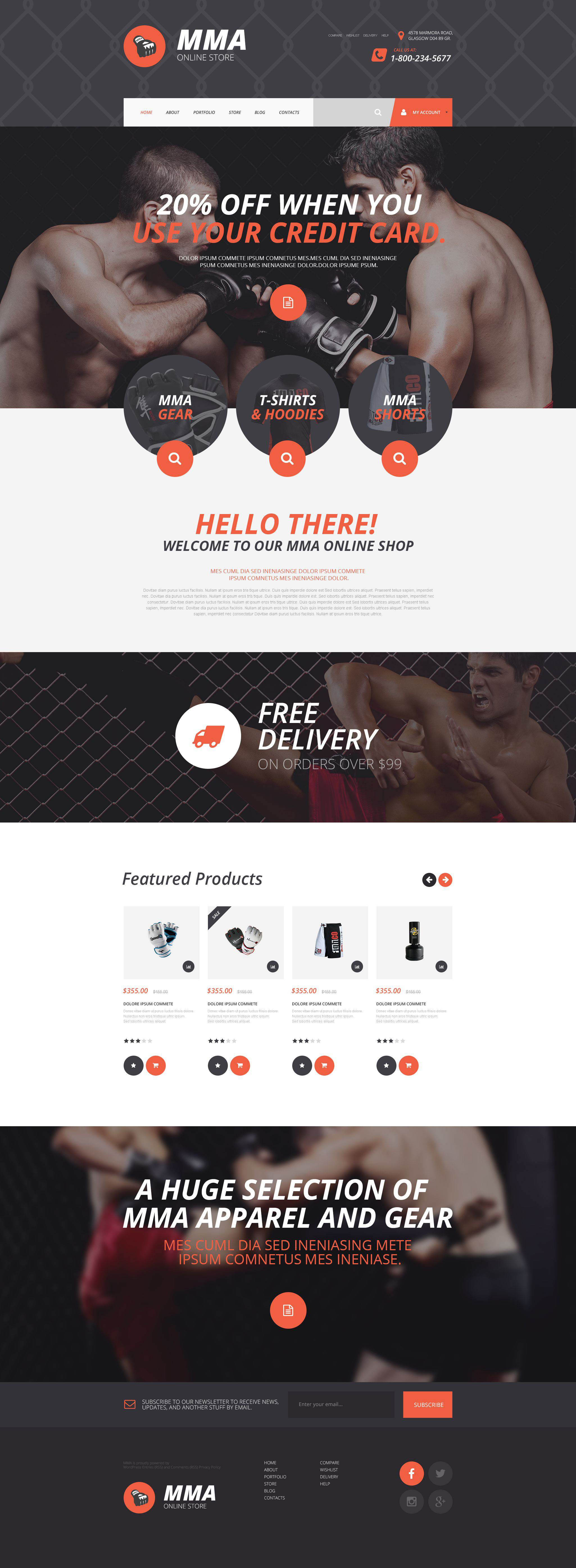 MMA Shopify Theme