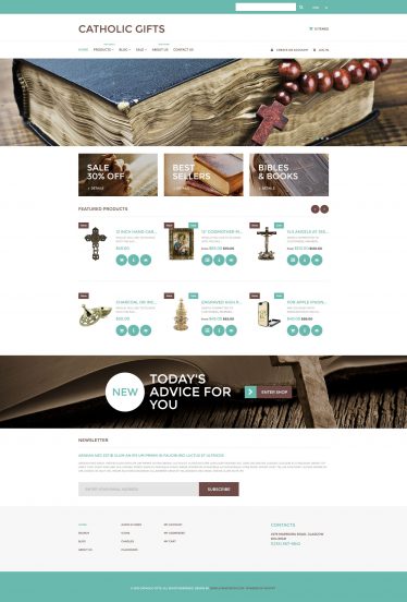 Catholic Church Template Responsive Shopify Theme