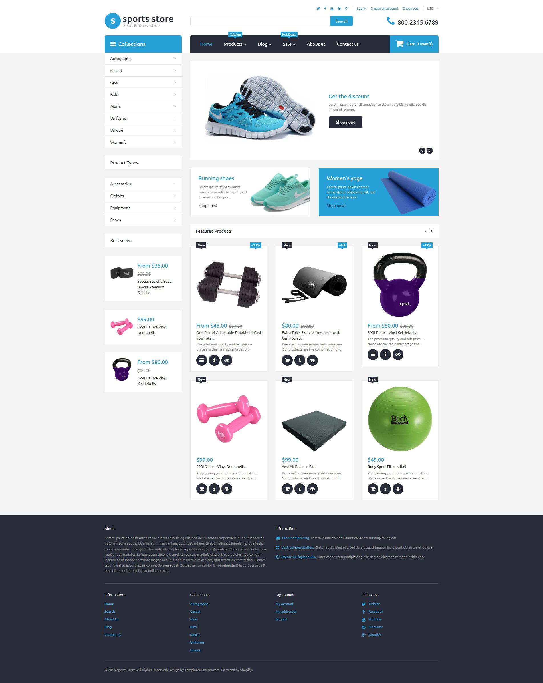 Sports Store Shopify Theme