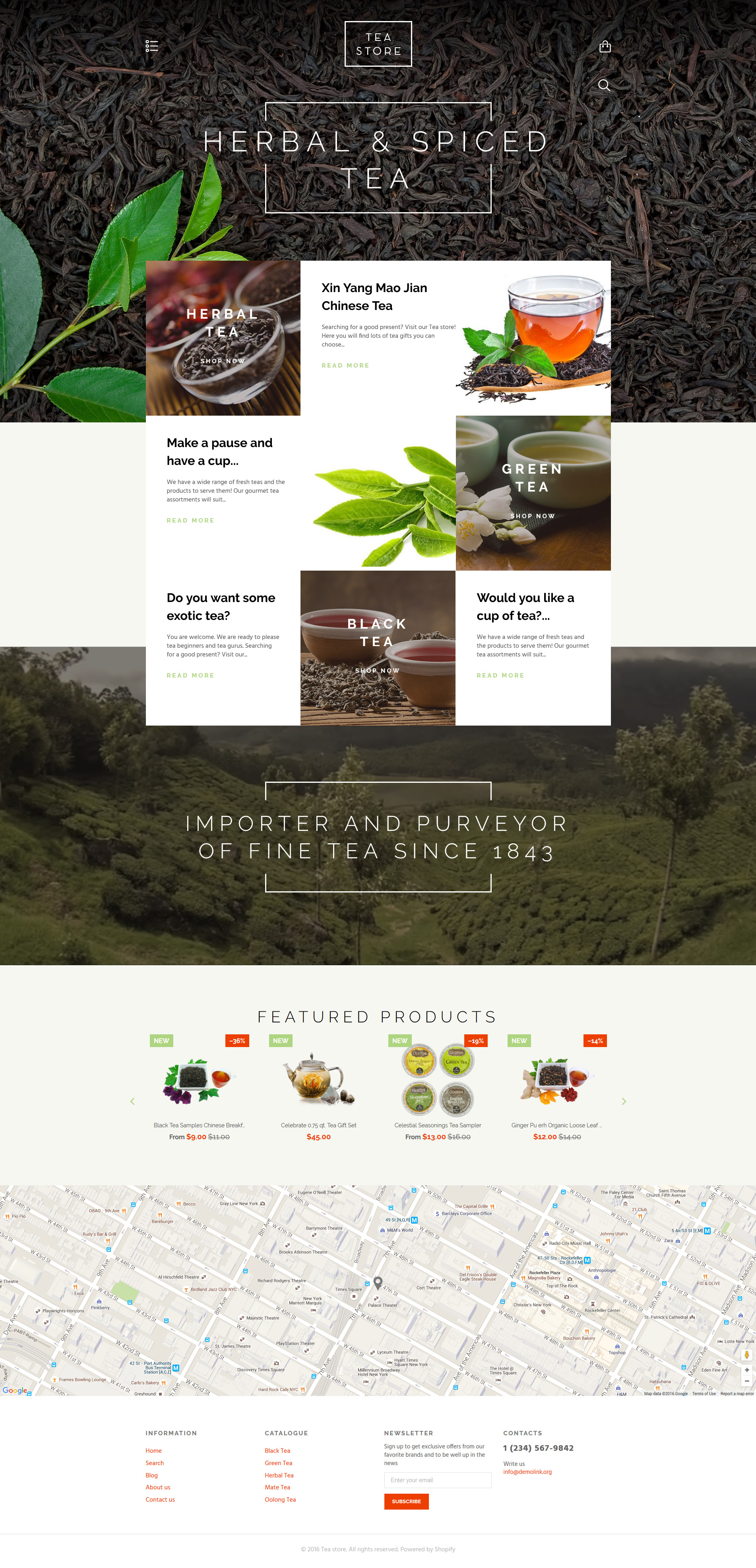 Tea Store Shopify Theme