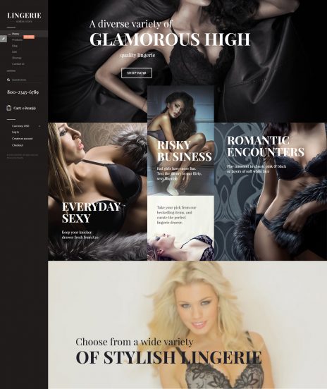 Lingerie Template Responsive Shopify Theme