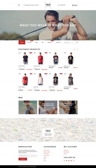 True T-Shirts Shopify Theme