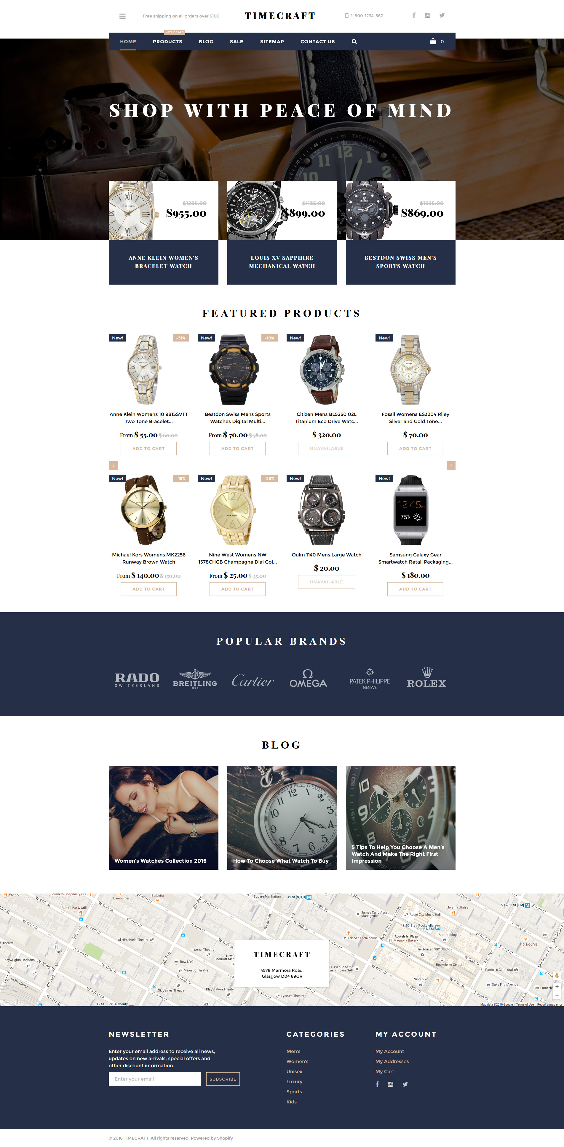 Time Craft Shopify Theme