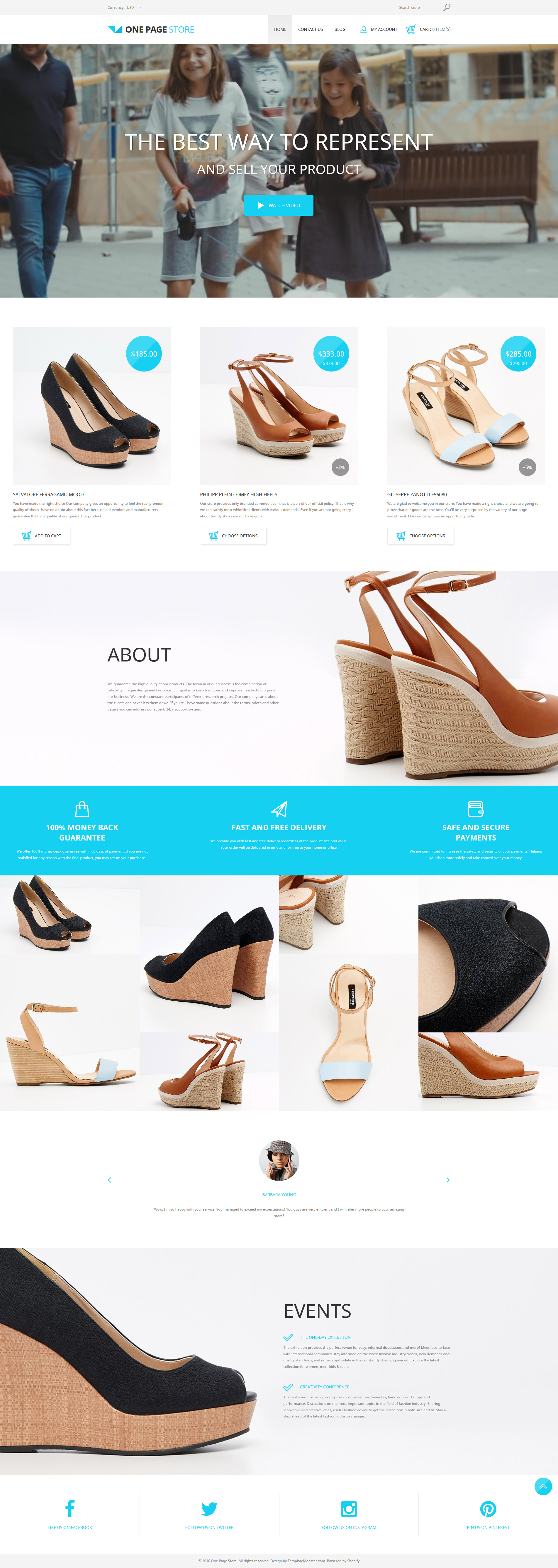 Shoe Store Template Responsive Shopify Theme