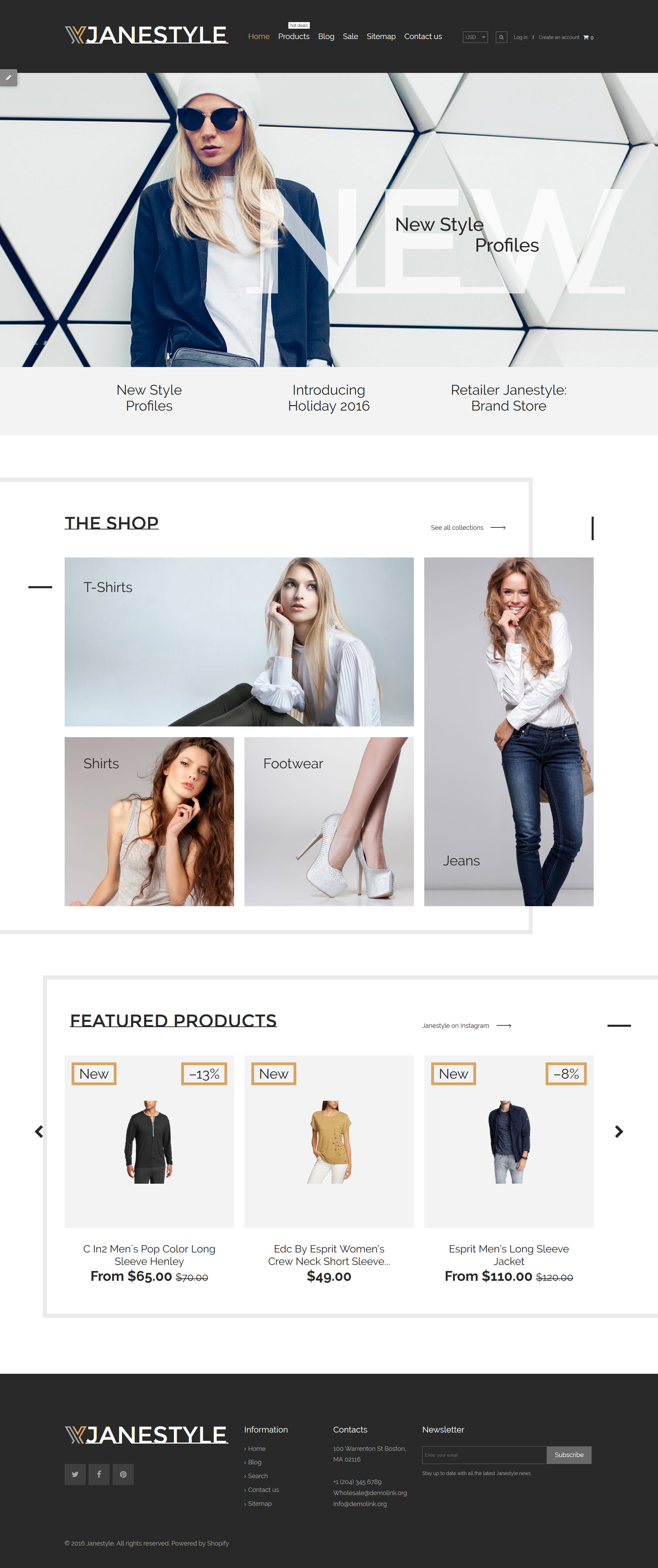 JaneStyle Shopify Theme