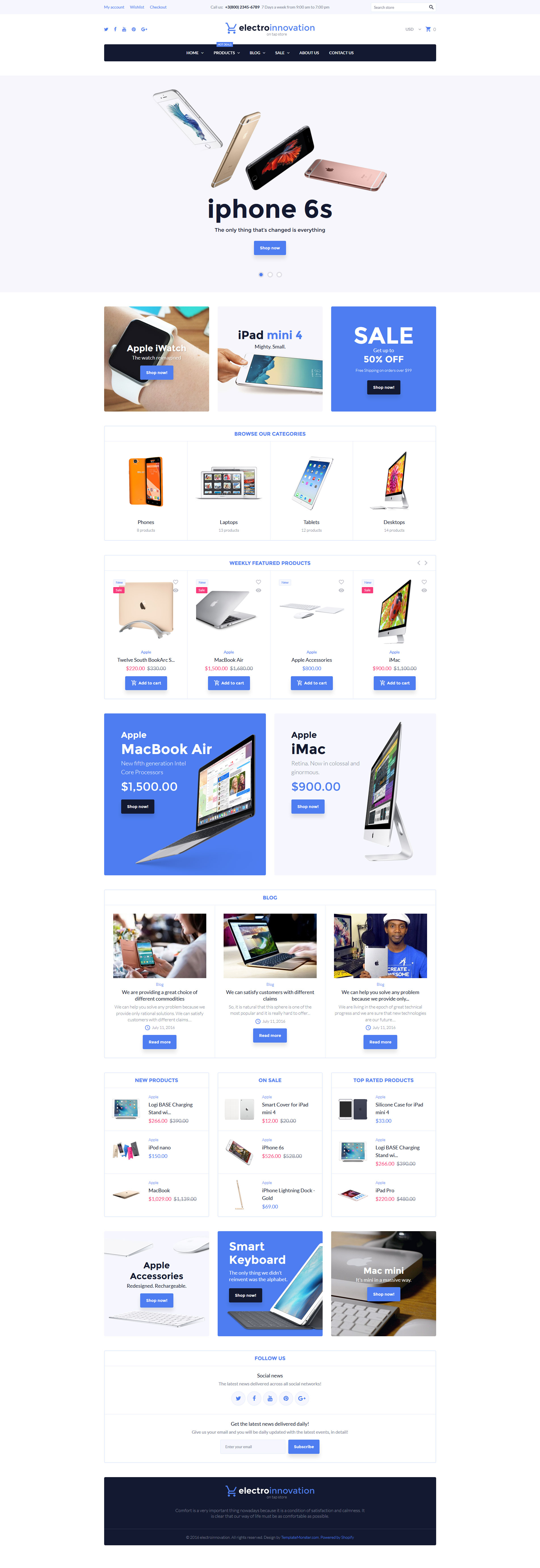 Electro Innovation Shopify Theme