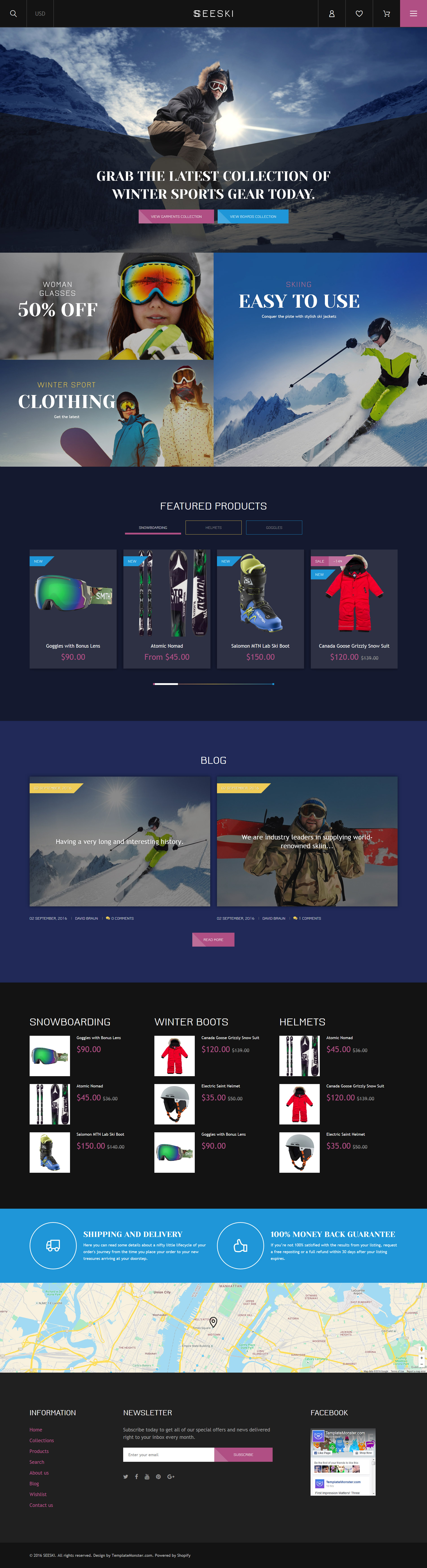 Skiing Responsive Shopify Theme