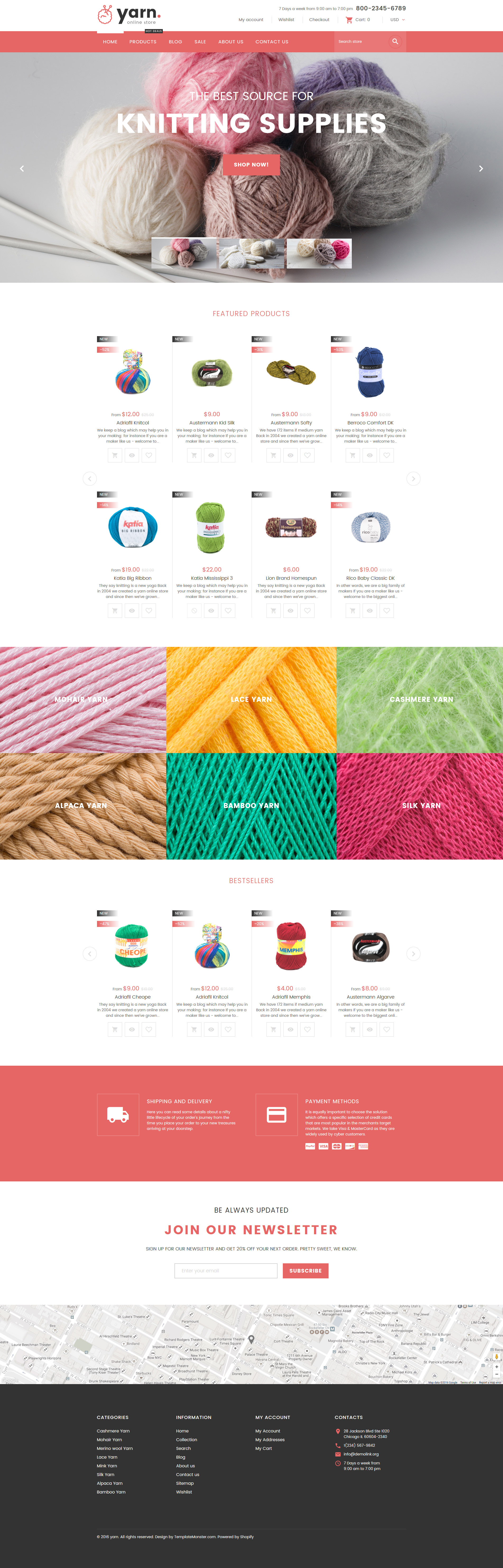 Yarn – Knitting Responsive Shopify Theme