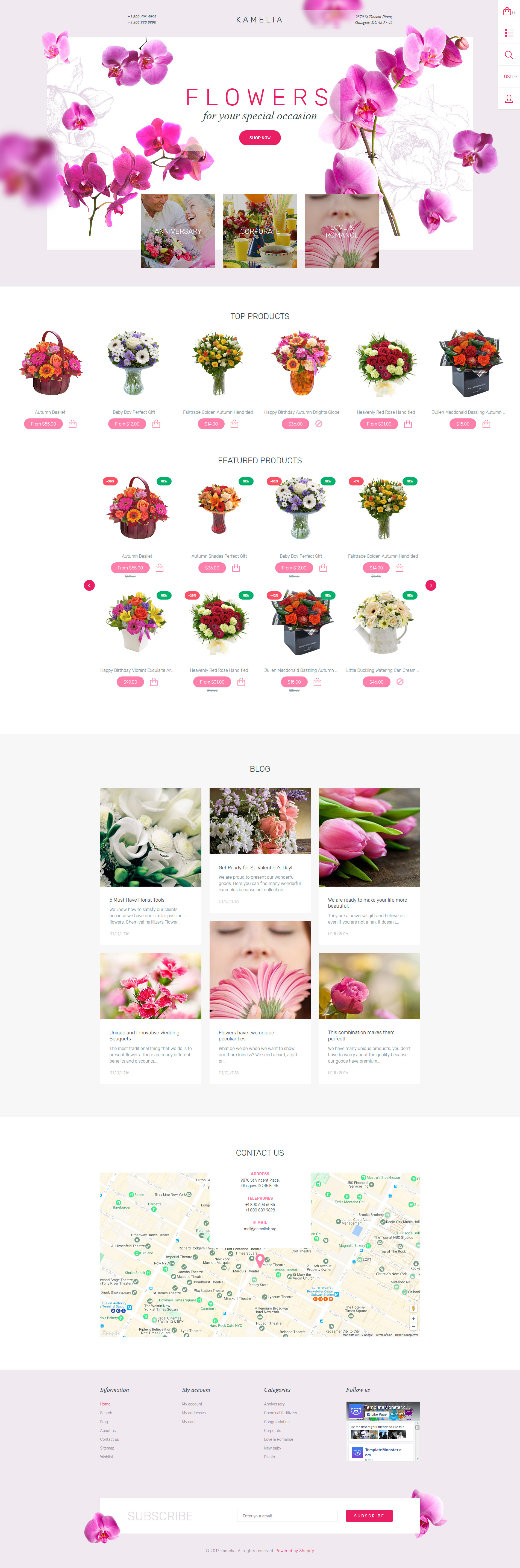 Flower Shop Responsive Shopify Theme