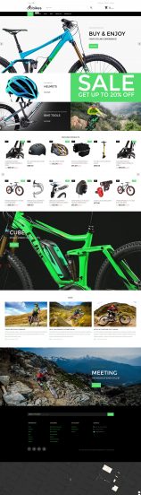 Bike Shop Template Responsive Shopify Theme