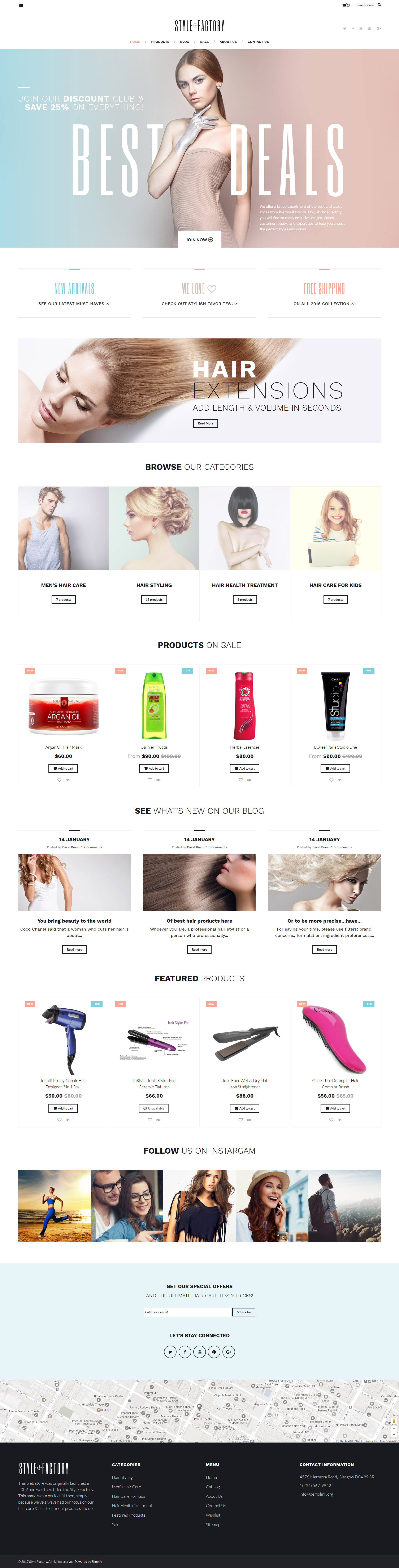 Style Factory – Hair Care & Hair Styling Responsive Shopify Theme