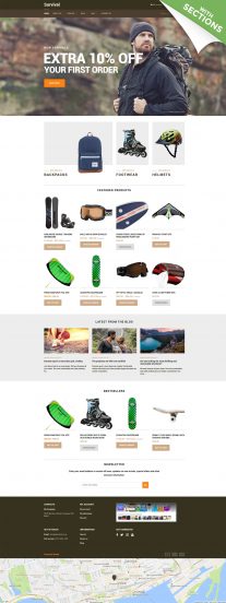 Survival - Travel Equipment Shopify Theme