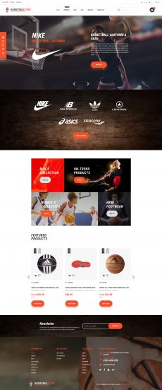 Basketball Template Responsive Shopify Theme