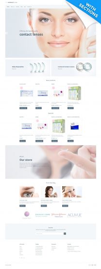 Contact Lens - Lens Store Shopify Theme