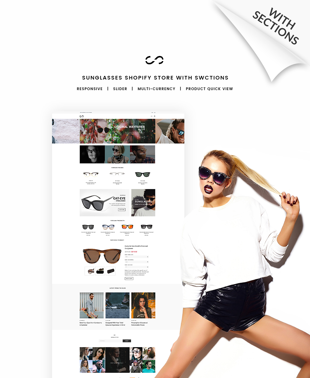 Eye Glasses Template Responsive Shopify Theme