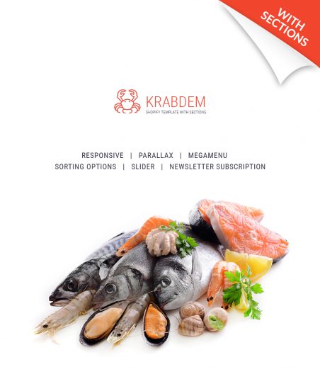 Seafood Restaurant Template Responsive Shopify Theme