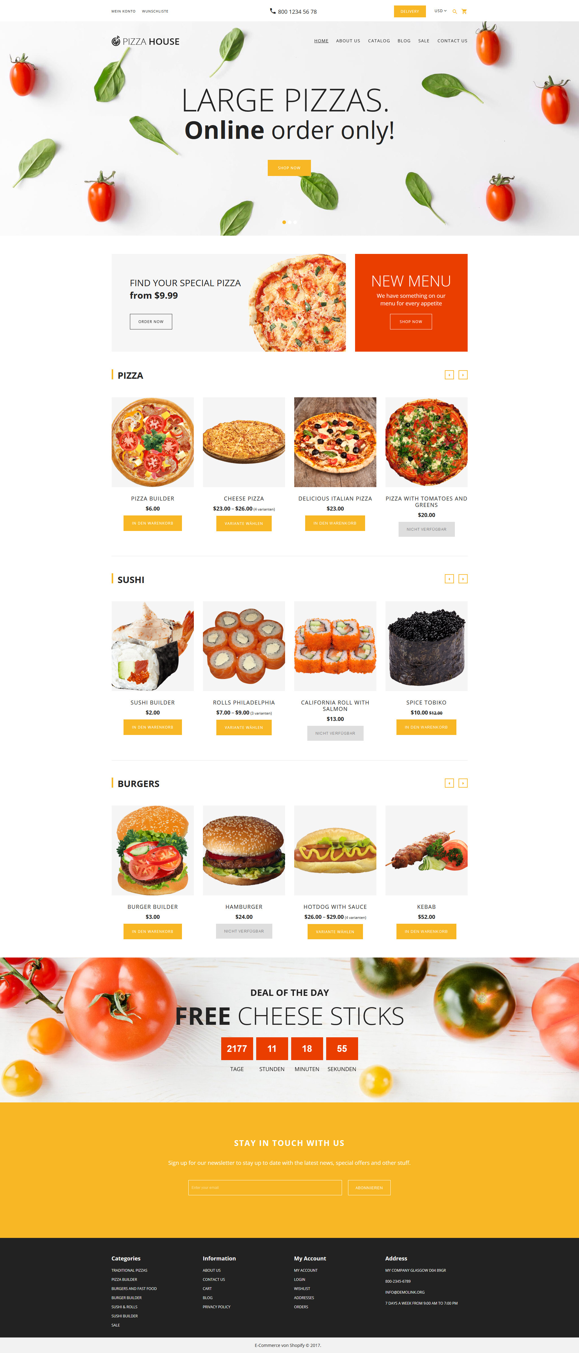 Food Delivery Responsive Shopify Theme