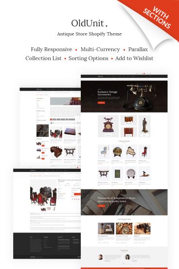 OldUnit. - Antique Store Shopify Theme