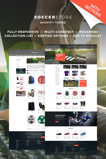 Soccer Store Shopify Theme