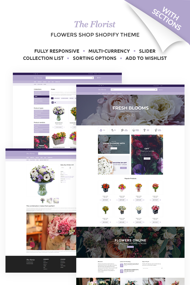 The Florist – Flower Shop Shopify Theme