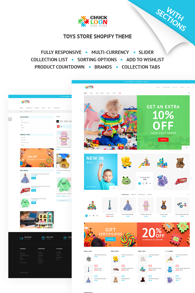 Chuck Loon – Responsive Toys & Children Clothes Online Store Shopify Theme