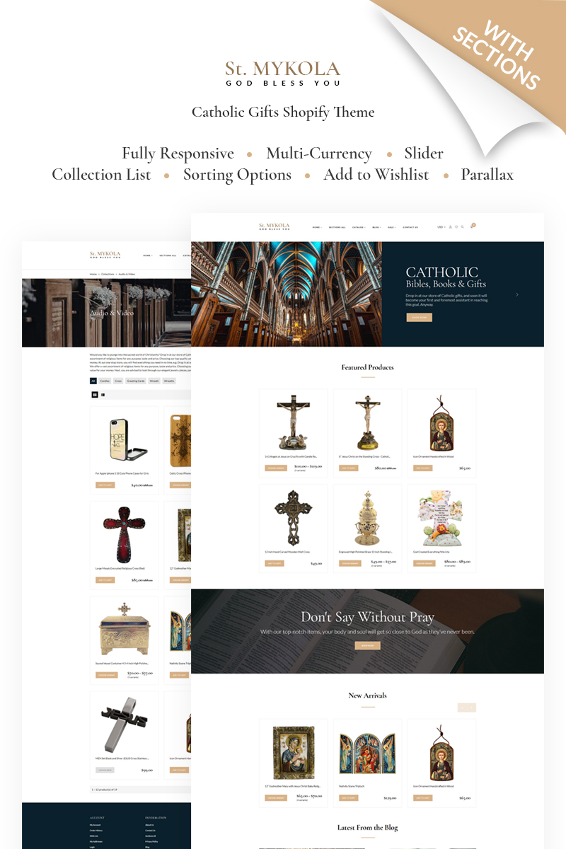 St.Mykola – Catholic Store Shopify Theme