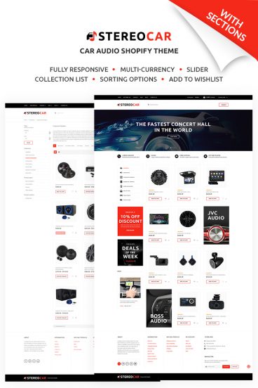 Stereocar - Efficient Automobiles Parts & Accessories Online Shopify Theme