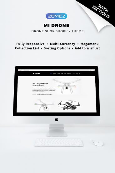 Mi Drone - Single Product Responsive Shopify Theme