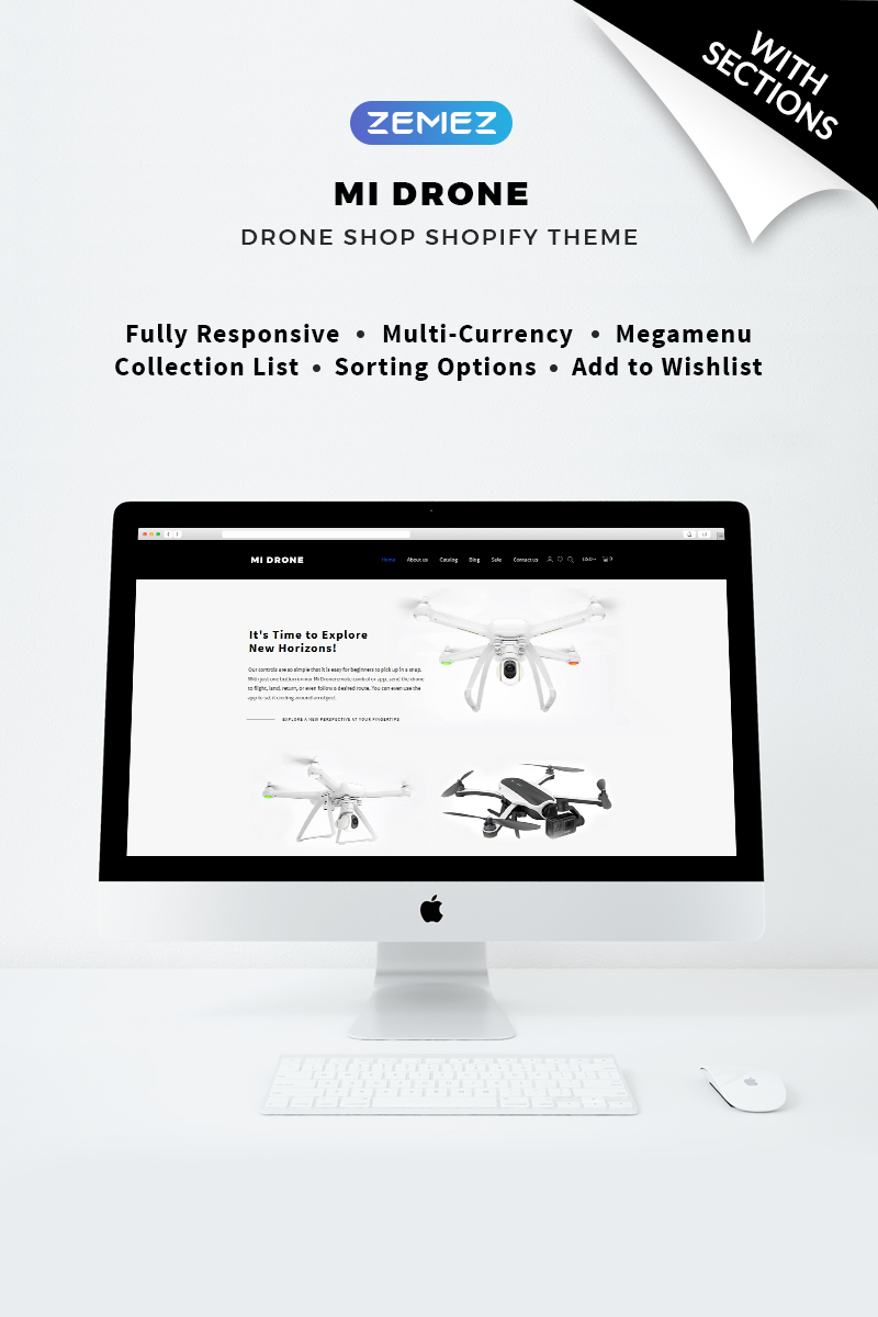 Mi Drone – Single Product Responsive Shopify Theme