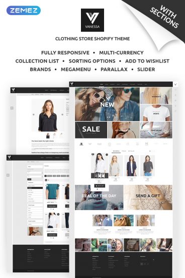 Vanessa - Clothing Store Shopify Theme