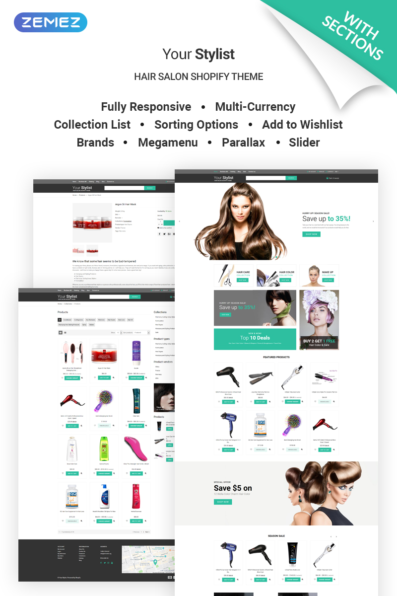 YourStylist – Hair Salon Shopify Theme