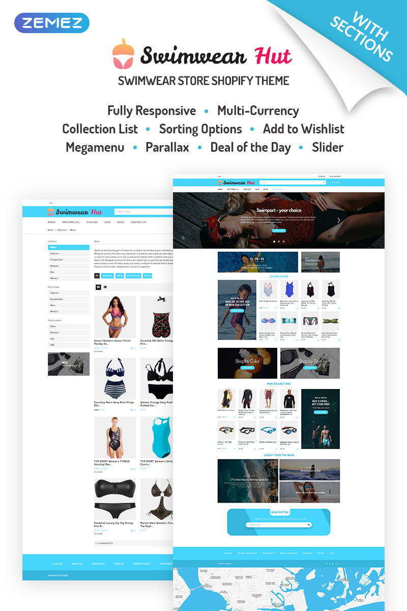 Swimwear Hut – Swimwear Store Shopify Theme