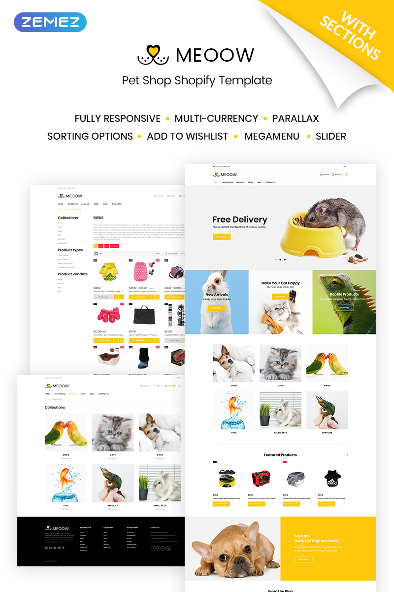 Meeow – Cute Pet Shop Shopify Theme