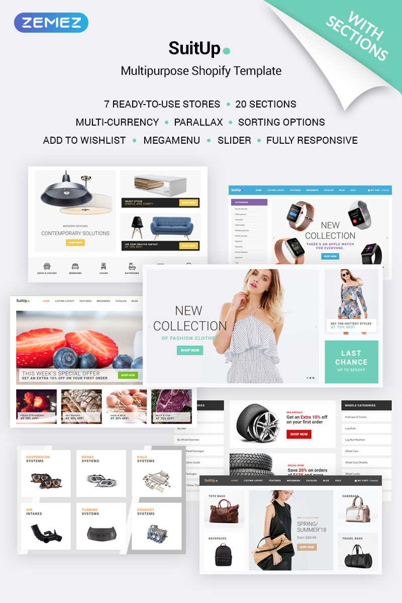 SuitUP – Multipurpose Online Store Shopify Theme