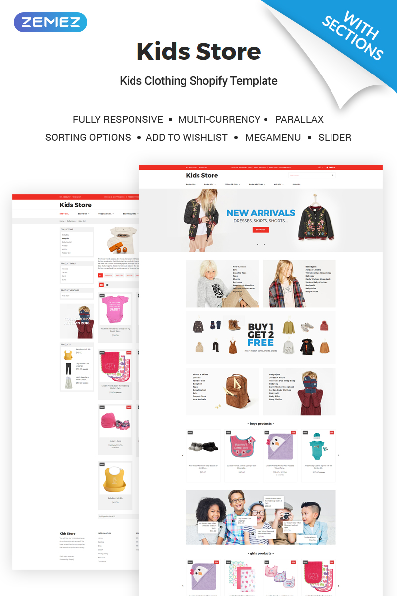 Kids Clothing Store Shopify Theme