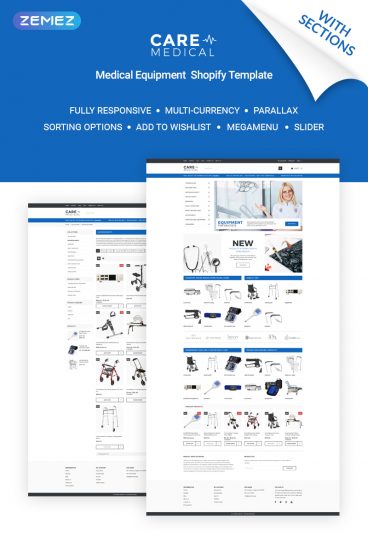 Care - Medical Equipment Shopify Theme