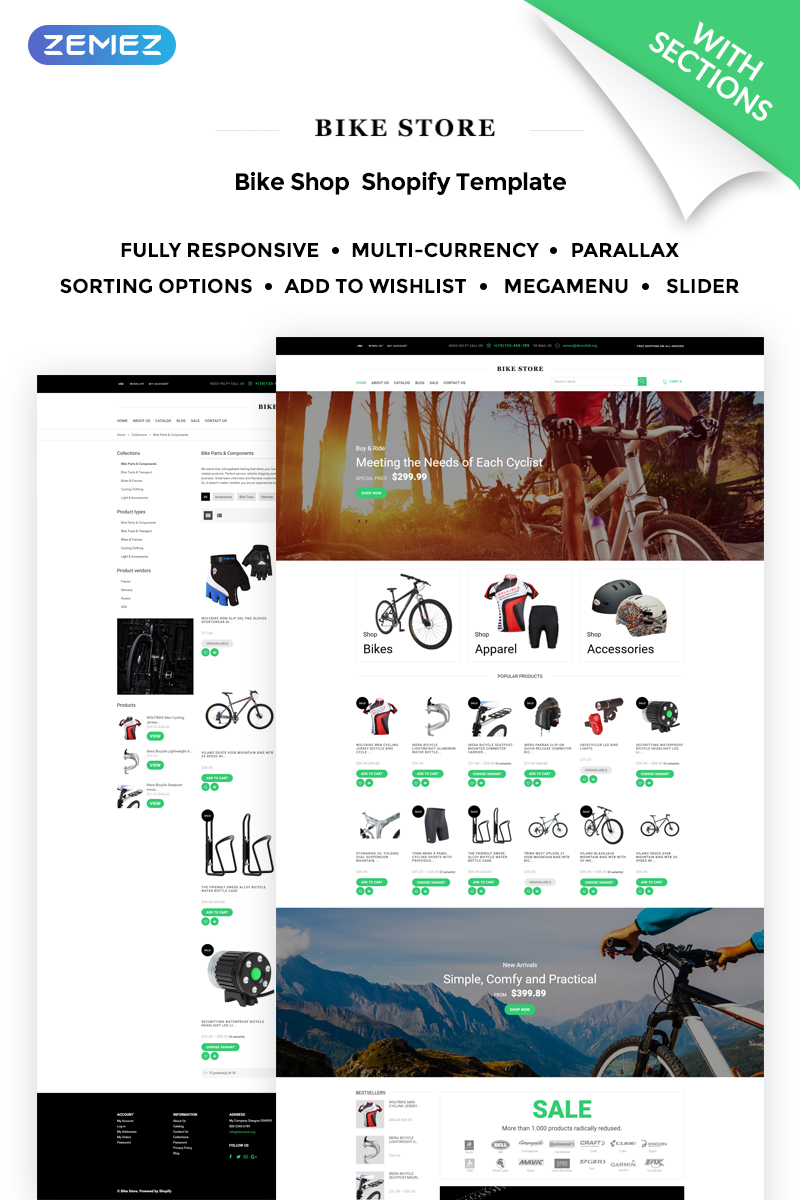 Bike Store Responsive Shopify Theme