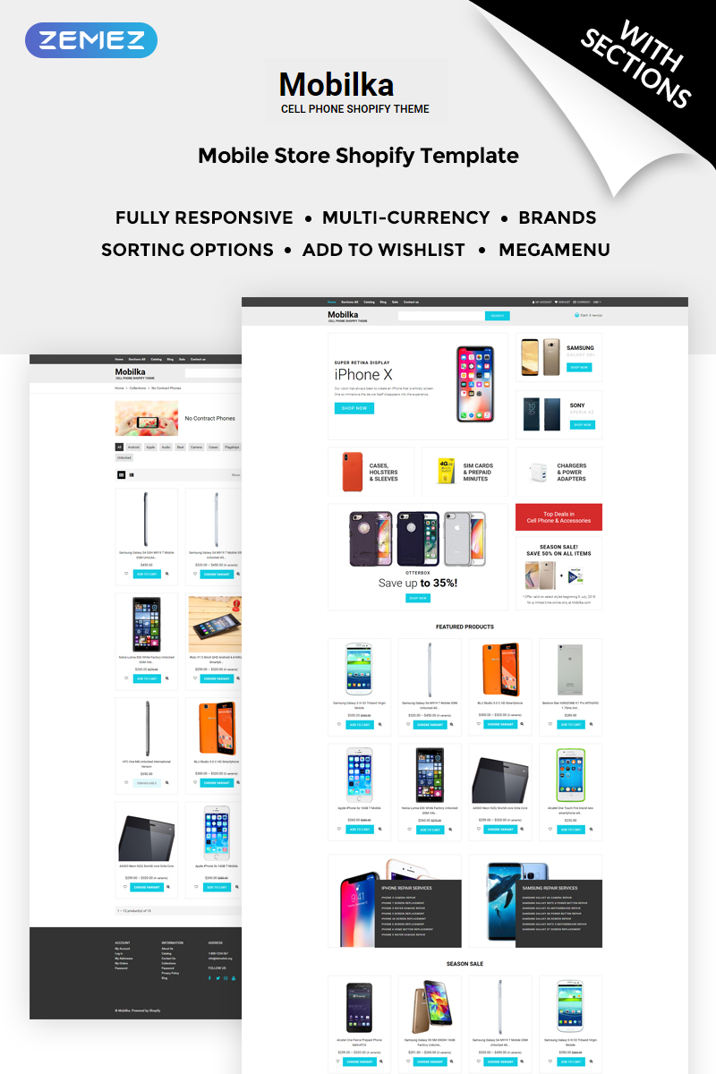 Mobilica Responsive Shopify Theme