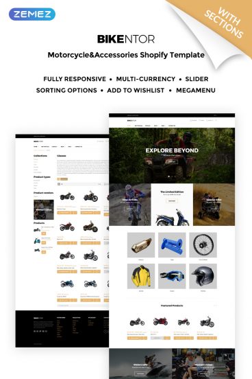 Bikentor - Extreme Motorcycle Online Store Shopify Theme