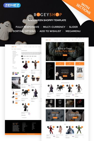 Bogey shop - Elegant Party Supplies Online Store Shopify Theme