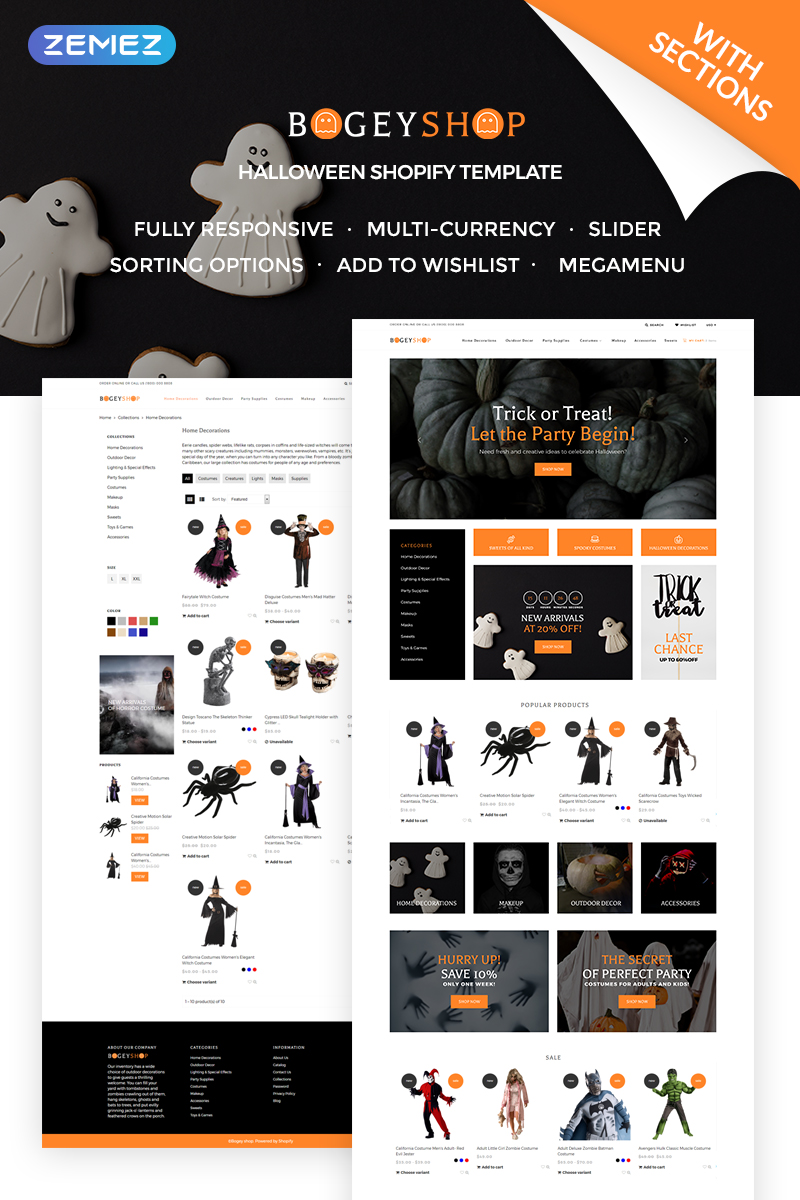 Bogey shop – Elegant Party Supplies Online Store Shopify Theme