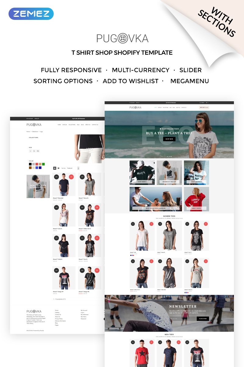 Pugovka – Modern Fashion Online Store Shopify Theme