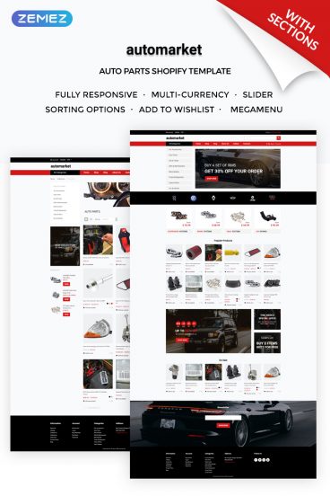 Automarket - Strict Car Parts Online Store Shopify Theme