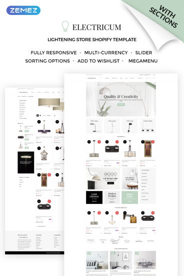 Electricum - Lightening Store Shopify Theme