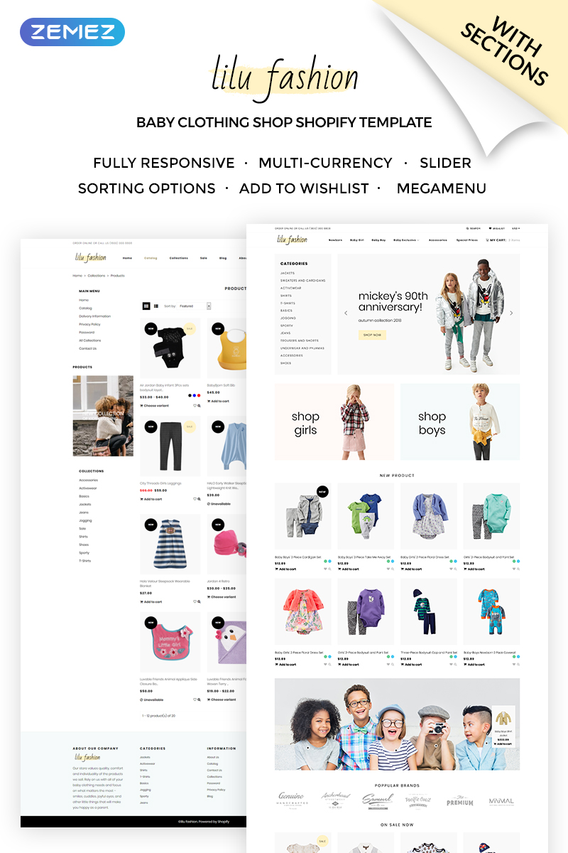 Lilu Fashion – Baby Clothing Shopify Theme